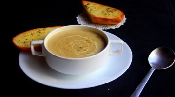 пряный картофельный суп с хреном